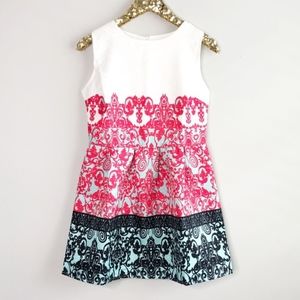 NWOT [CRFS] damask print fit and flare dress #W07